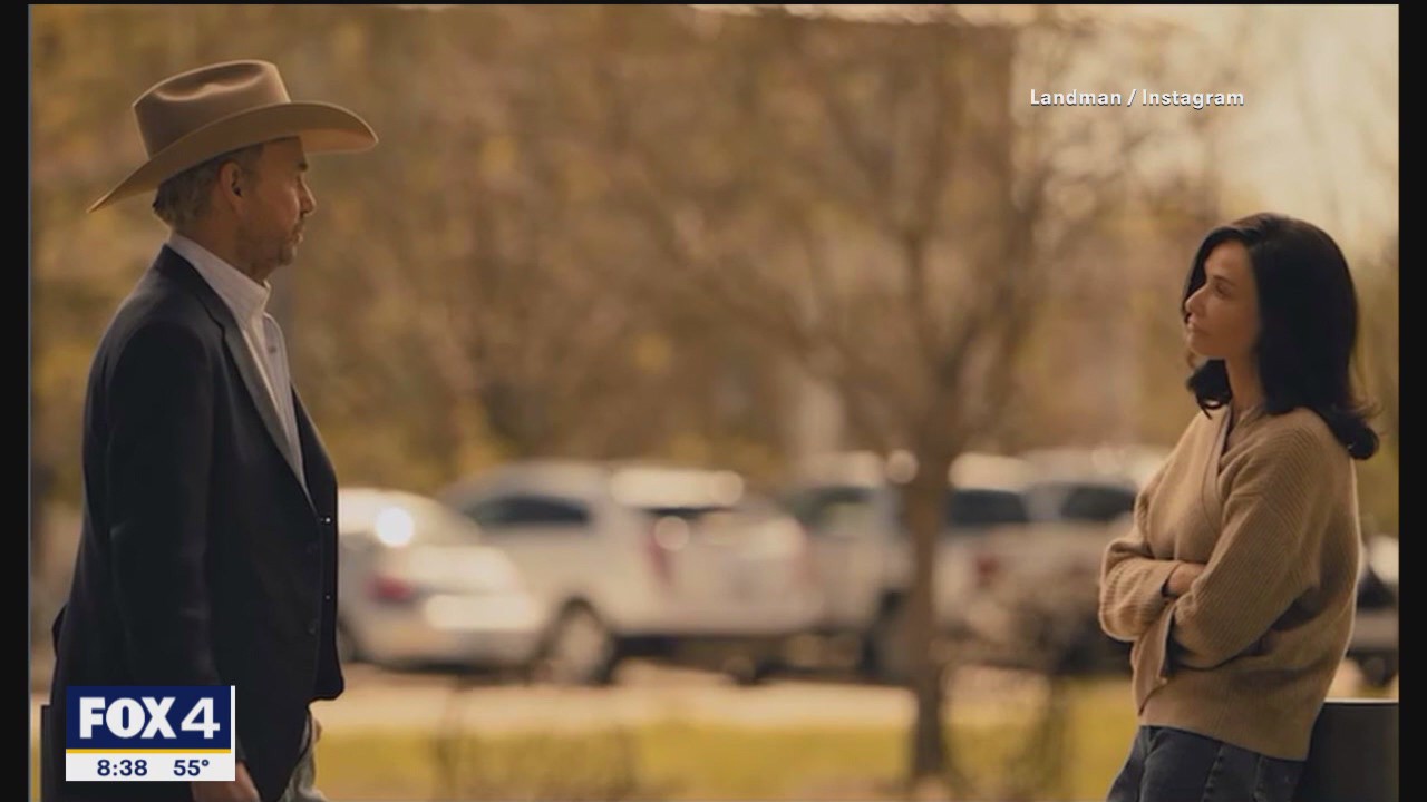 Demi Moore seen filming Landman in Fort Worth