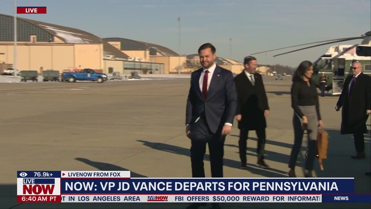 VP Vance speaks ahead of Pennsylvania visit