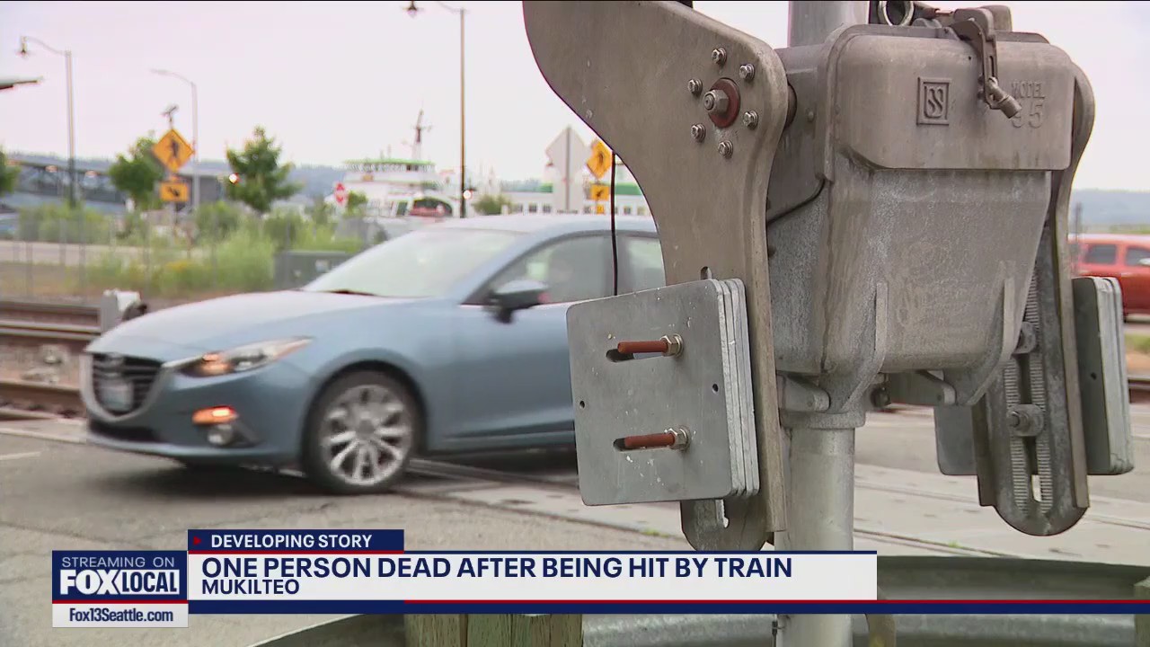 One person dead after being hit by a train | FOX 13 Seattle