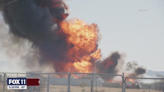 Propane fire in Lancaster