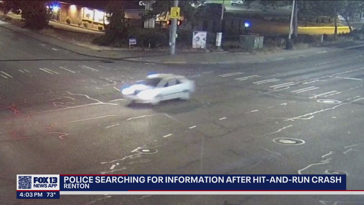 Police searching for information after hit-and-run crash in Renton