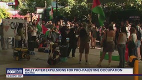 Seattle rally after expulsions for pro-Palestine occupation