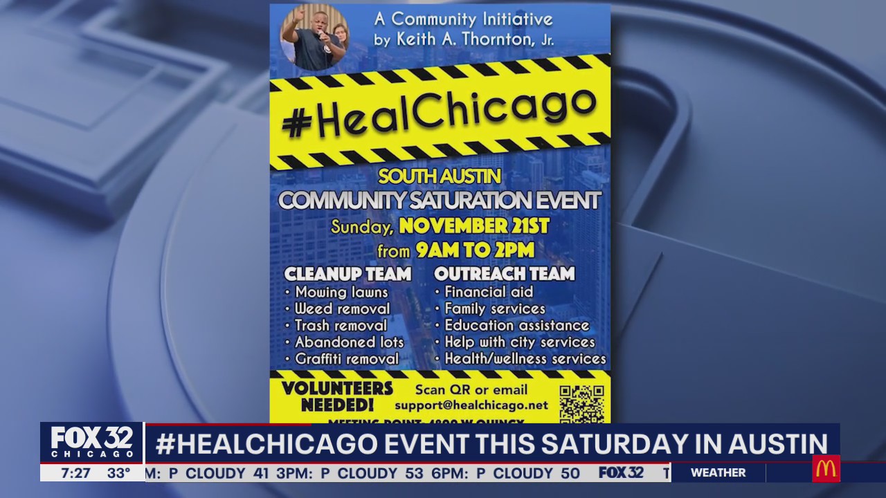 #HealChicago hosting community cleanup event this weekend in Austin