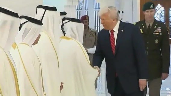 Trump stops in Qatar during his tour around Middle East