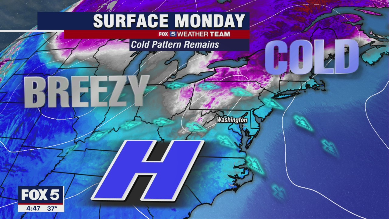 FOX 5 Weather forecast for Monday, January 24