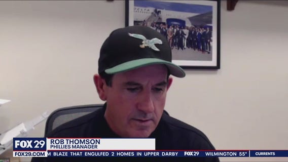 Phillies Manager Rob Thomson talks weather and Phillies World Series Game 3