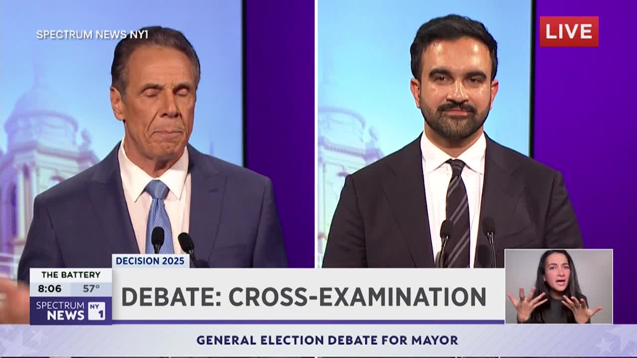 NYC mayoral debate: Cuomo Mamdani go head-to-head