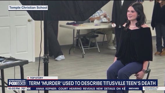 Term 'murder' used to describe to Titusville teen's death