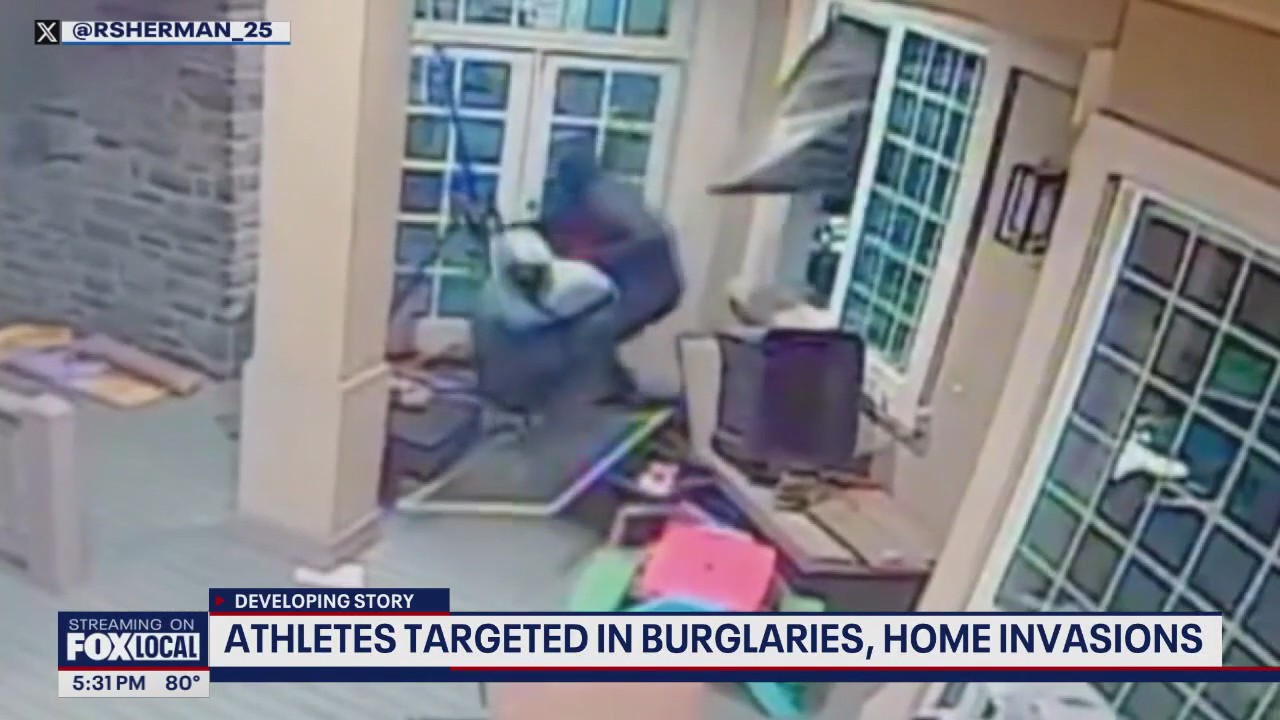 Suspect arrested for targeting athletes in burglaries, home invasions