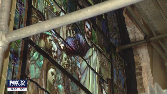 Tiffany stained-glass window reinstalled at historic South Side Chicago church