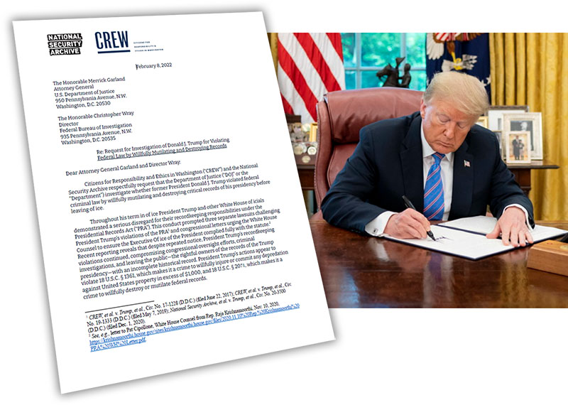 Court documents released indicates Trump violated the law