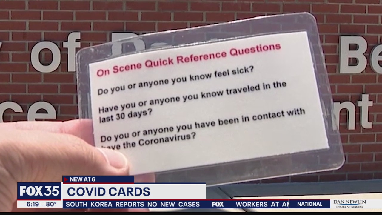 Daytona Beach Police issue COVID Cards to officers