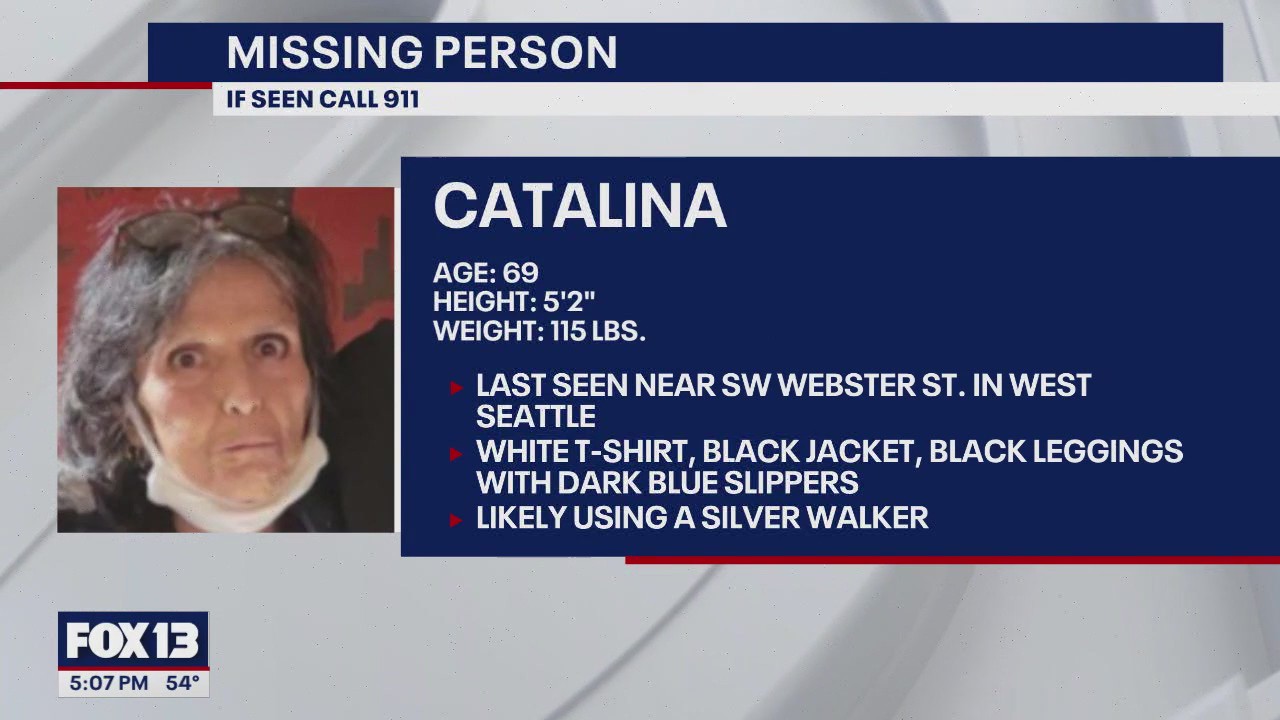 Police are looking for missing woman in West Seattle