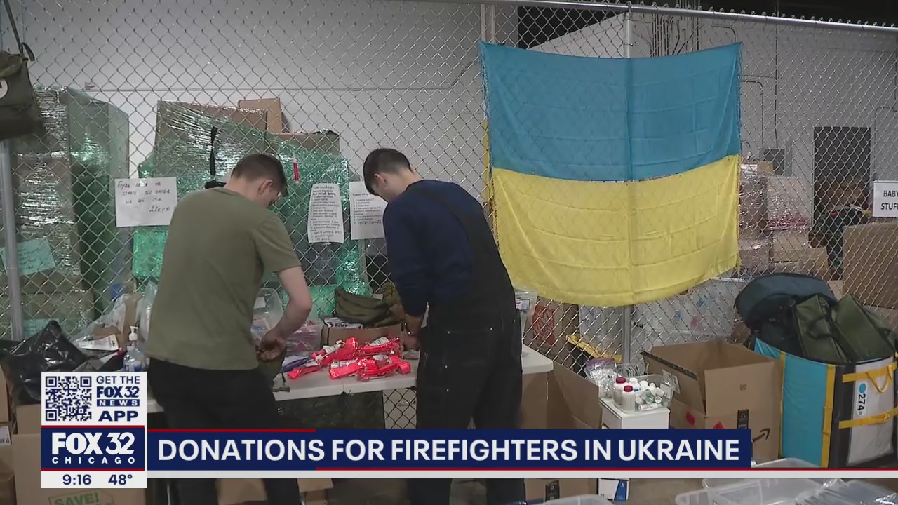 Donations across Chicago area flood in for firefighters in Ukraine