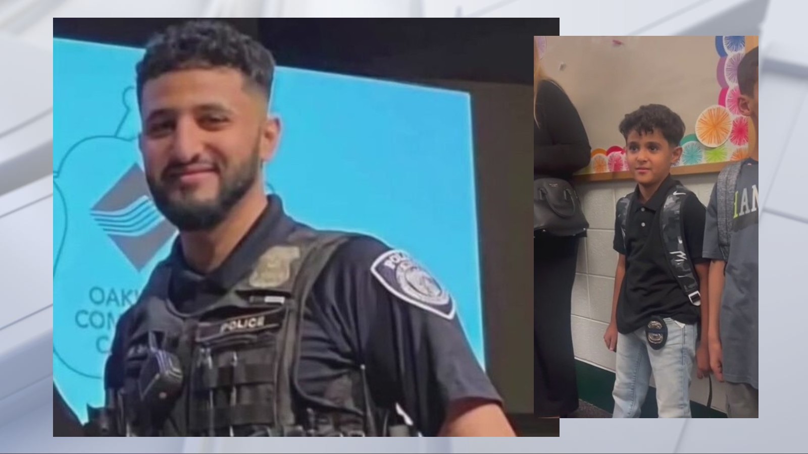Melvindale police escort fallen officer's brother to school | FOX 2 Detroit
