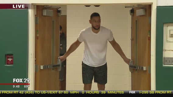 76ers guard Ben Simmons surprises students in Camden!