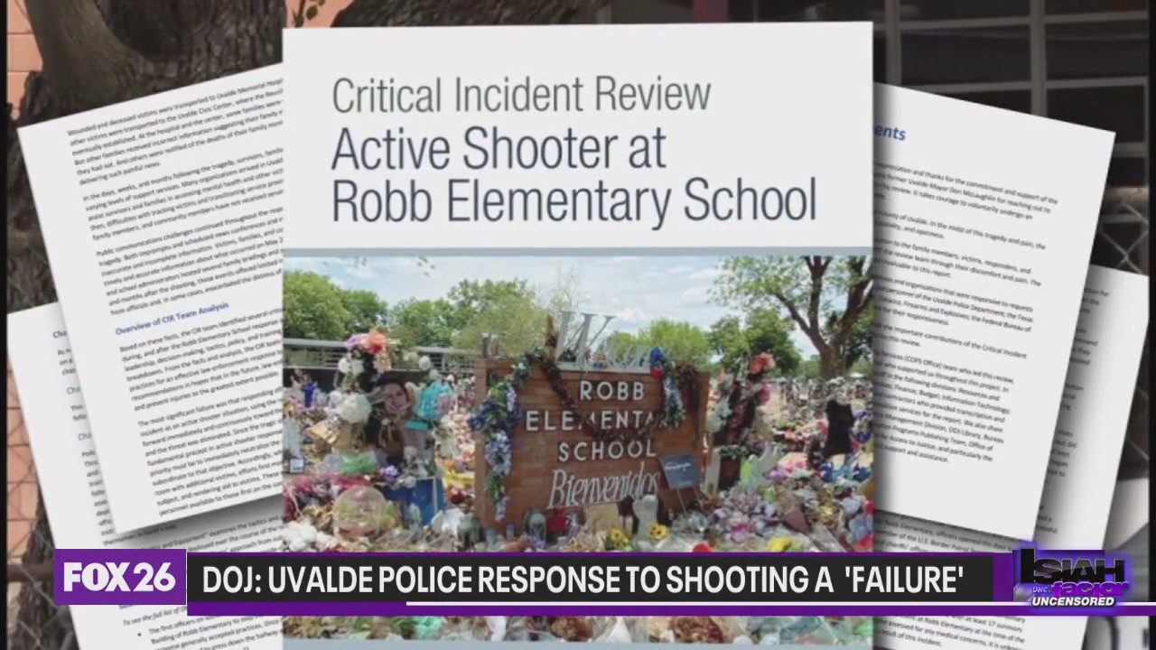 New DOJ report criticizes Uvalde police response to mass shooting