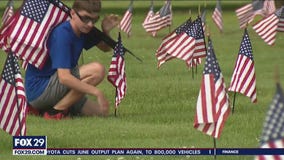Flag dedication to honor veterans at Ambler cemetery