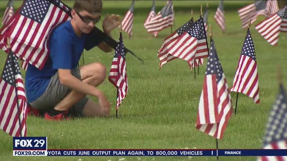 Flag dedication to honor veterans at Ambler cemetery