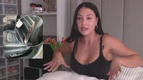 Metal rod tears through car, pierces driver