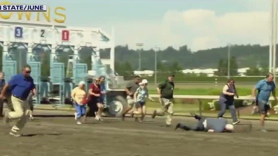 Friendly competition unites grandparents in foot race