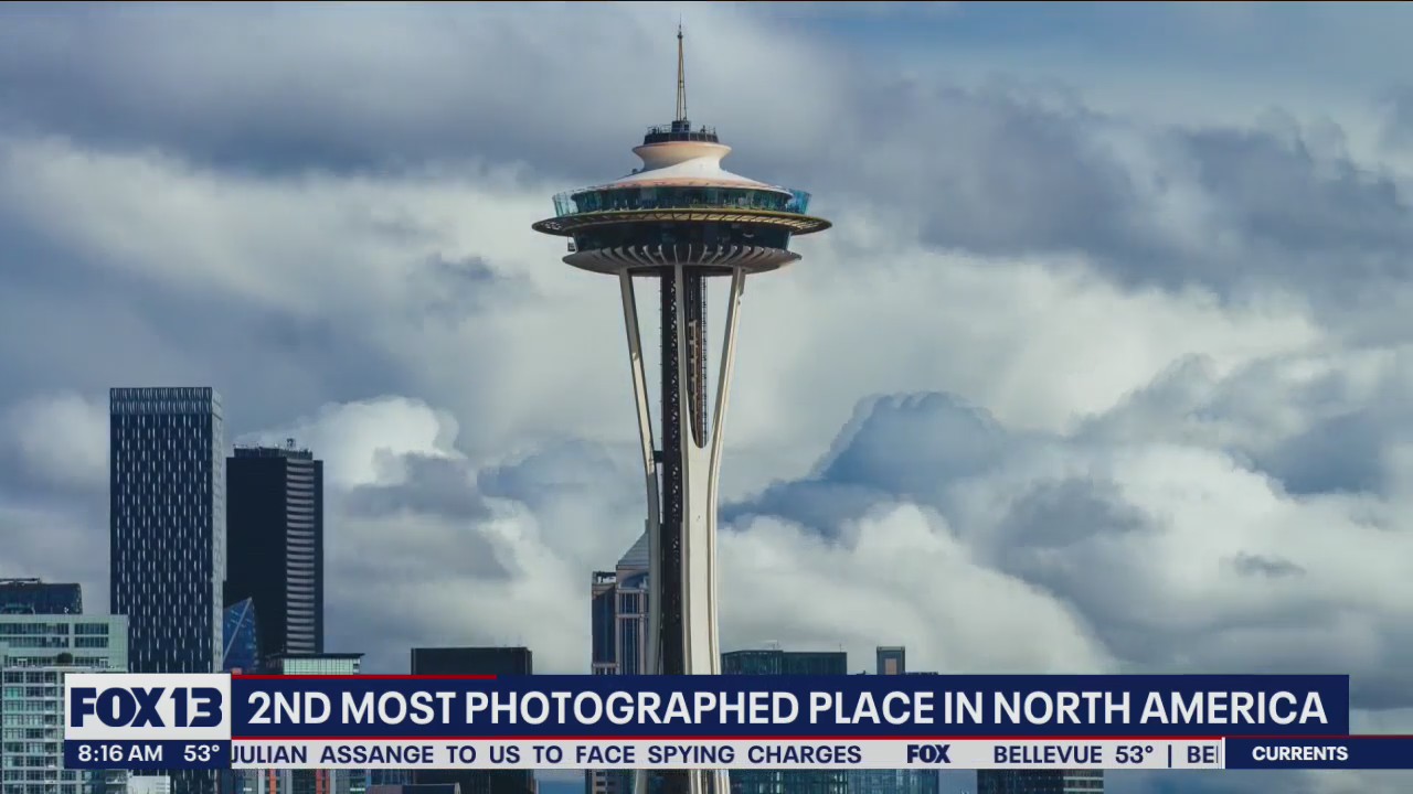 The Seattle Space Needle ranked the 2nd most photographed place in North America