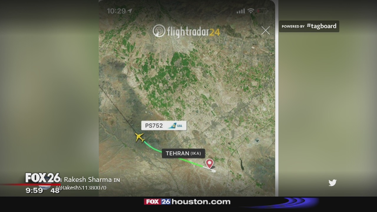 Iran state TV says Ukrainian airplane carrying 180 passengers crashes near Tehran