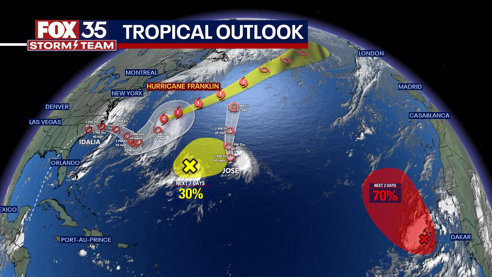 Tropical Storm Jose forms in the Atlantic | FOX 35 Orlando