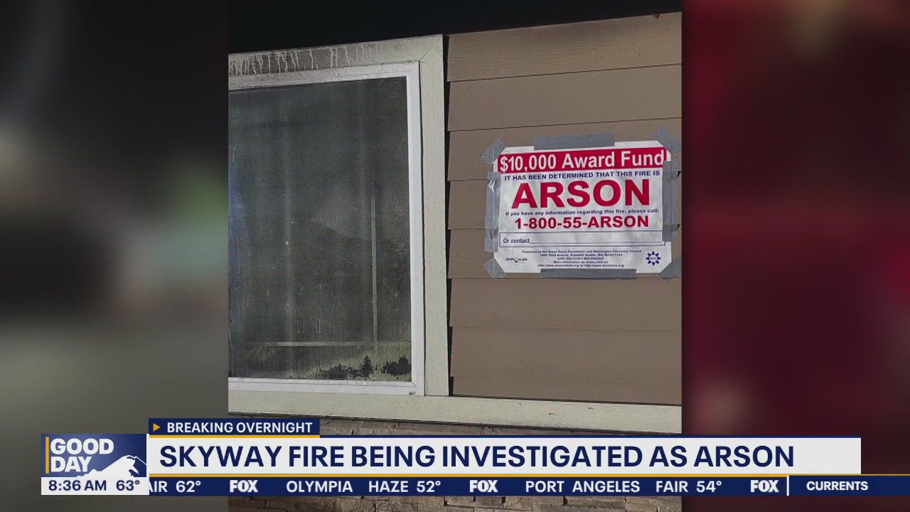 Skyway, WA fire being investigated as arson