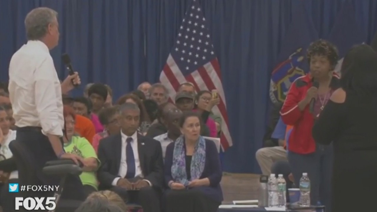 Eric Garner's mother confronts the mayor