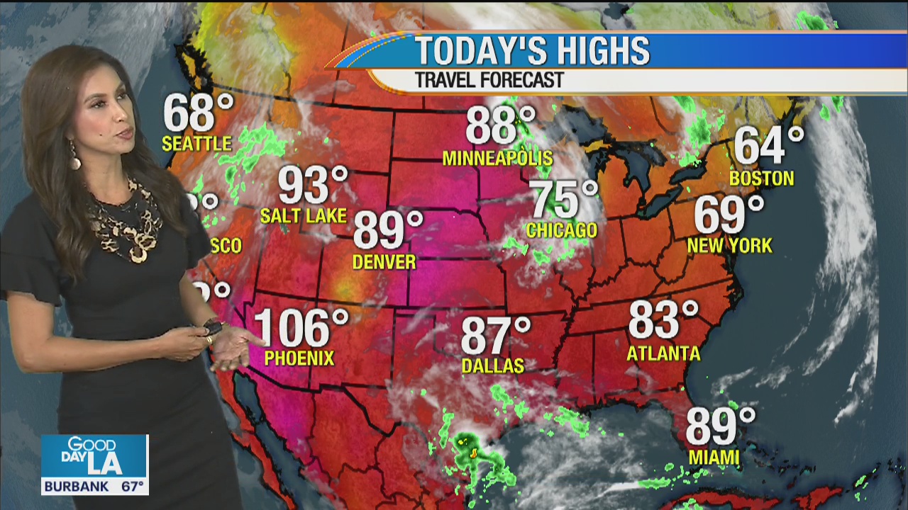 Weather forecast for Monday, June 1
