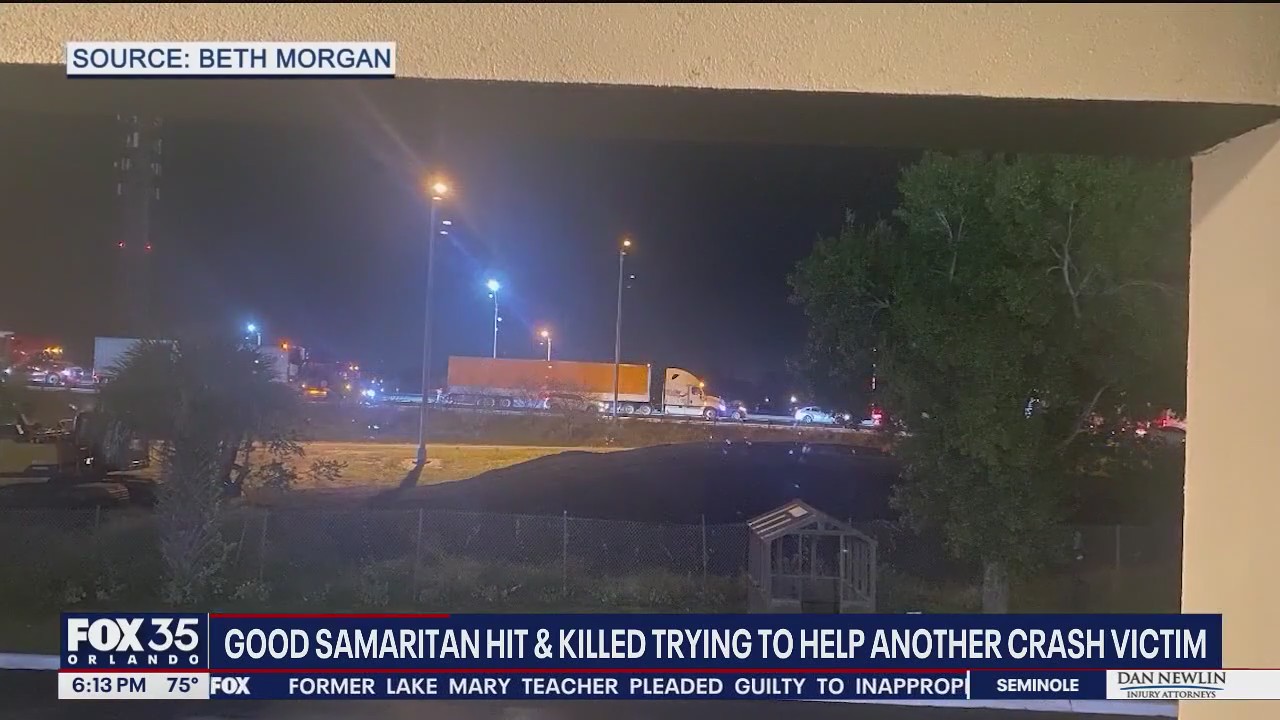 Off-duty paramedic killed while helping I-95 crash victim