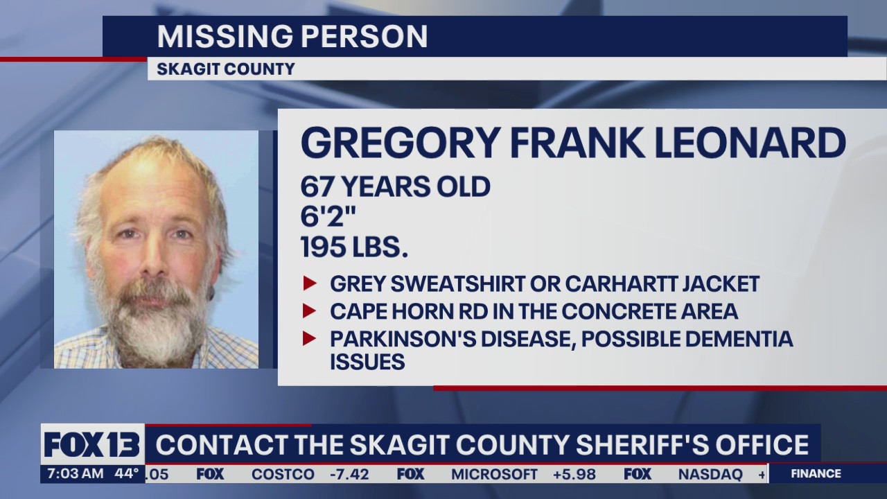 Missing Person: 67-year-old Gregory Frank Leonard