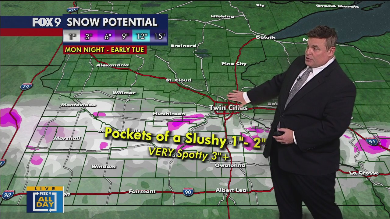 Rain and snow possible Monday night: The latest