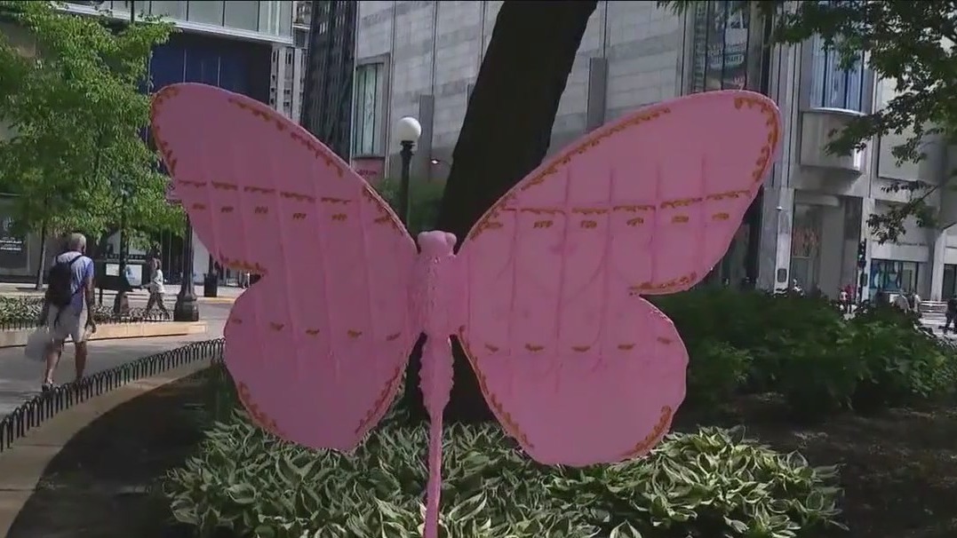 Mag Mile hosts unique butterfly sculptures from nature museum
