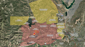 Brush fire forces evacuations in Ventura, LA counties