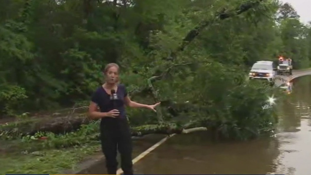 Flooding just outside of Groveton