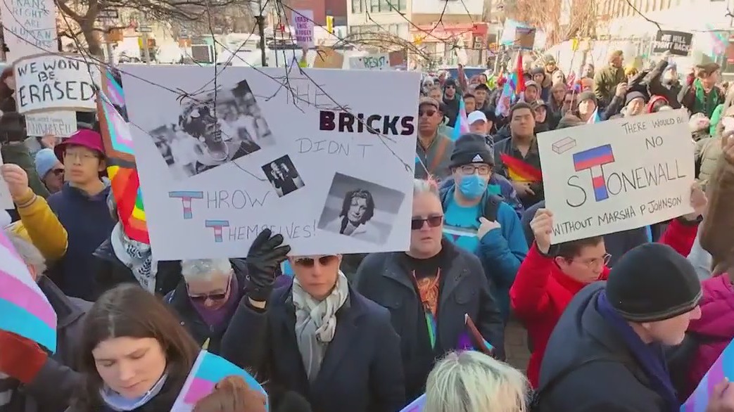 NY News Update - Rally at Stonewall Inn after trans references removed from website, Adams facing increasing outrage