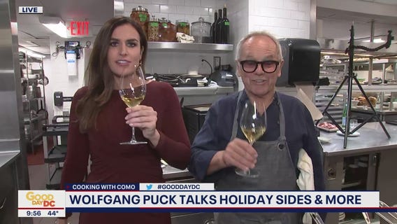 Wolfgang Puck cooks Thanksgiving side and prepares for the holidays!