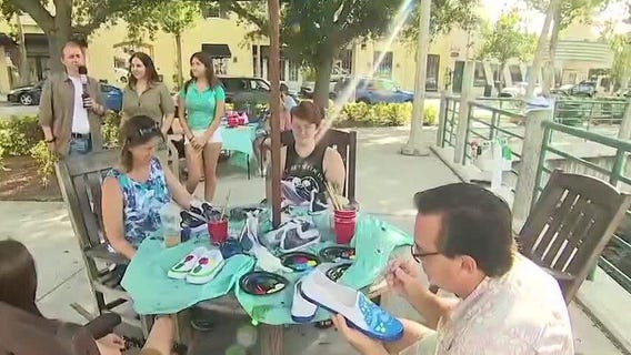 Customize your kicks at this painting class