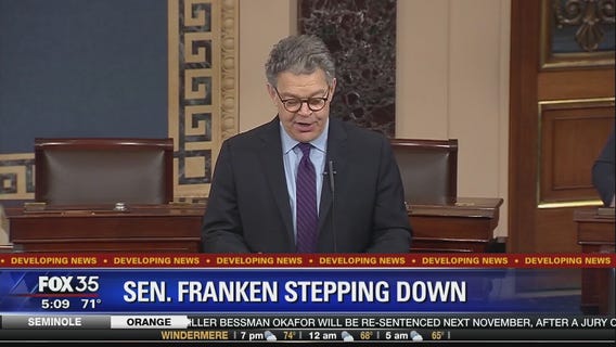 Senator Al Franken stepping down