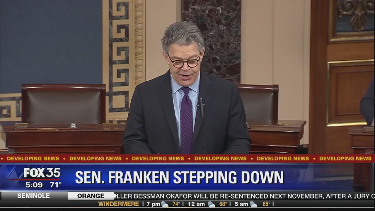 Senator Al Franken stepping down
