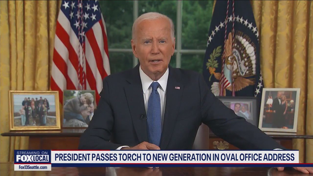 President passes torch to new generation in Oval Office address