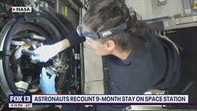 Astronauts return to earth after 9 months stuck in space