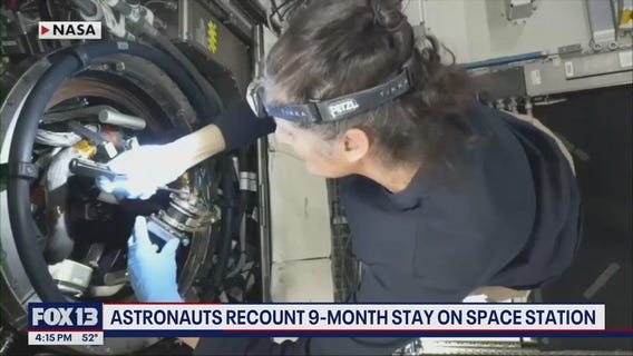 Astronauts return to earth after 9 months stuck in space