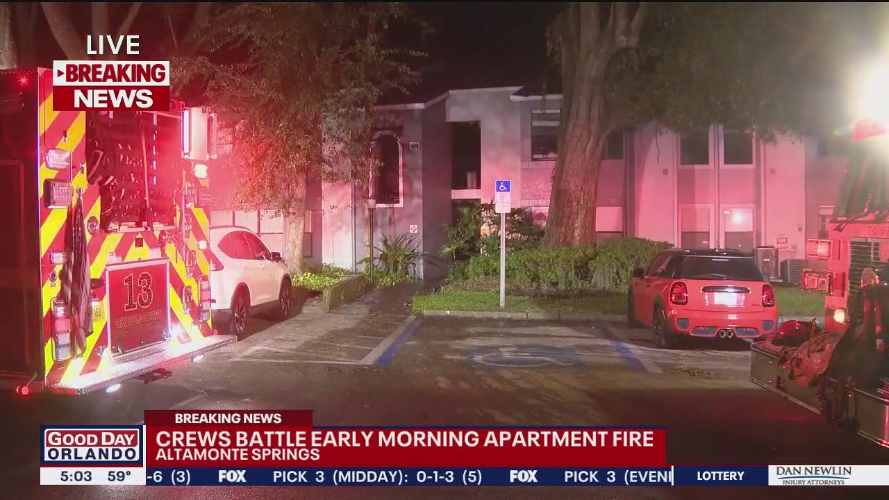 Firefighters battle apartment fire in Altamonte Springs | FOX 35 Orlando