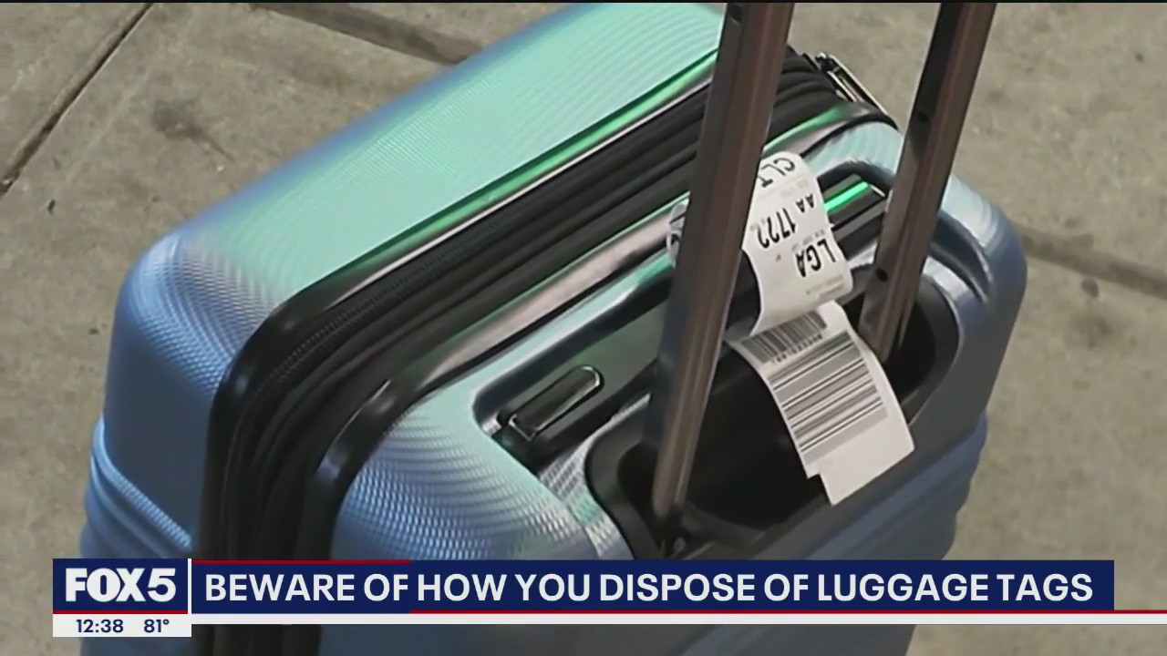 Scammers are going after disposed luggage tags