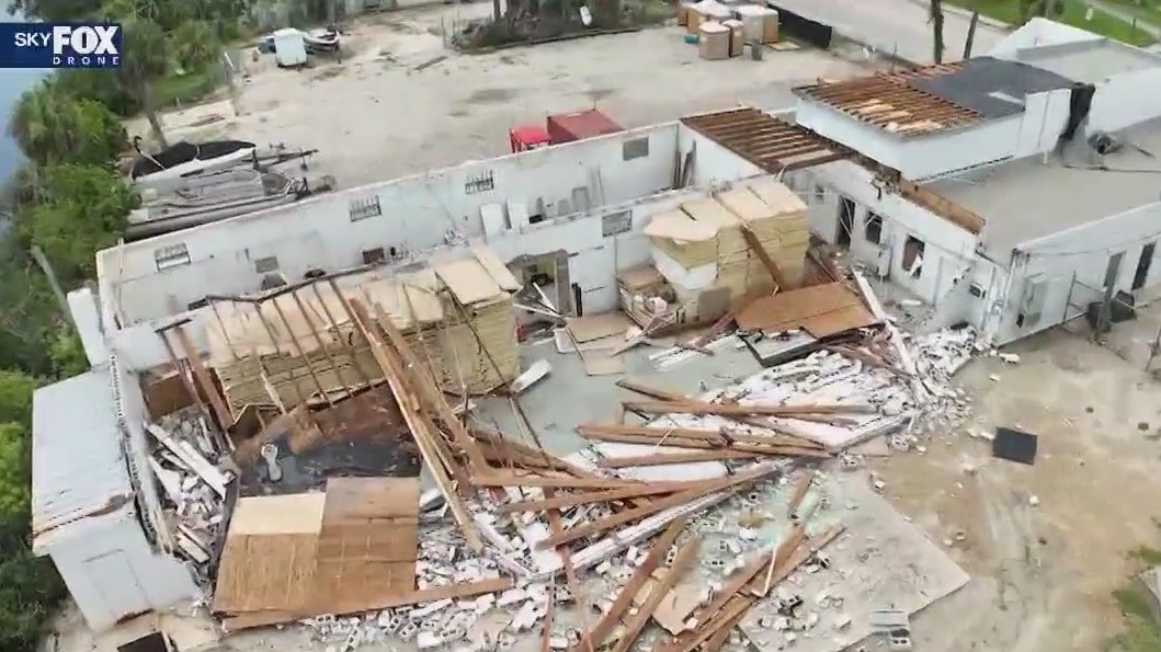 Cleanup following Daytona Beach storms