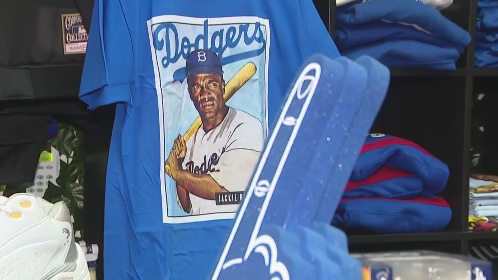 Dodger fans gear up at 'Sports Addict' in OC