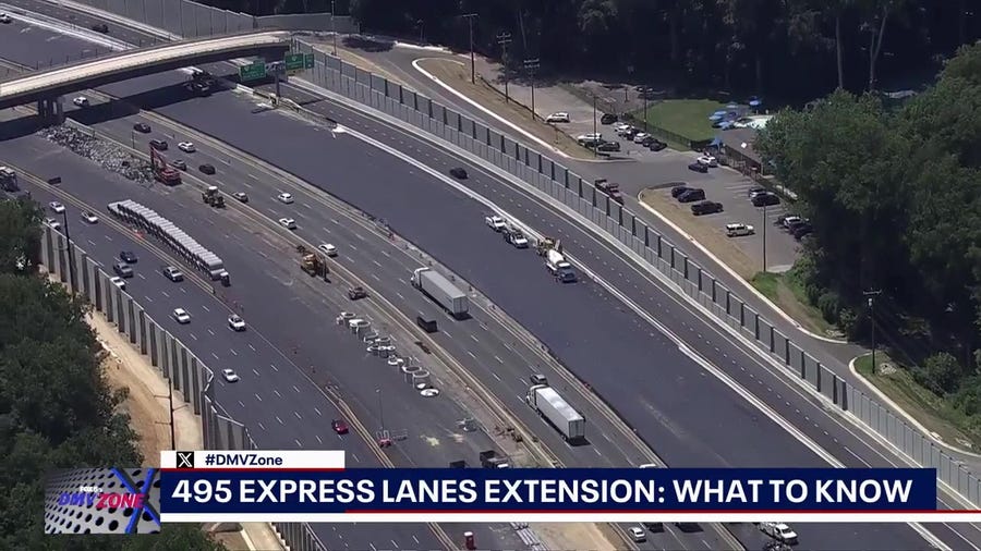 New 495 express lanes delayed due to weather
